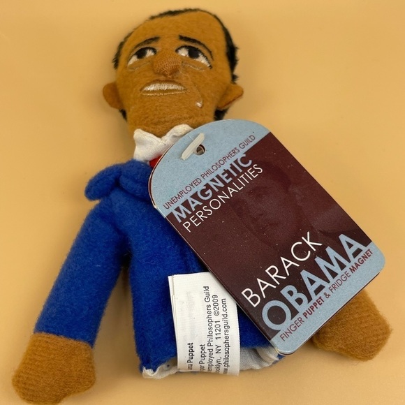 The Unemployed Philosopher’s Guild Barack Obama Finger Puppet, NWT, Bundles Only - Picture 5 of 7